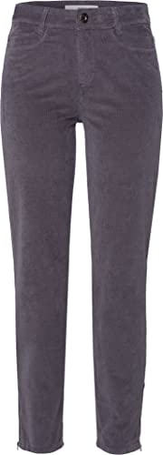 BRAX Spodnie damskie Shakira S Structure Velvet Spodnie, ciemnoszare, 40