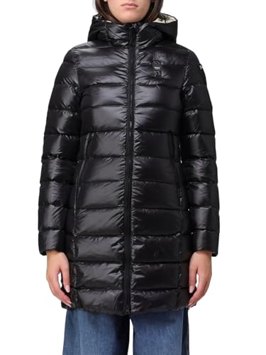 Blauer Wodoodporny/Długi Trencz Wyściełane Pióro Długa Kurtka Kurtka Kobiety, 999el Czarny Int. pelikan, XL