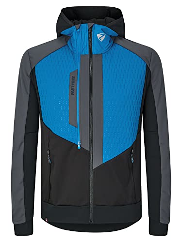 Ziener Męska kurtka softshell Nalik / Hybrydowa Skitour | oddychająca, wiatroszczelna, funkcjonalna,