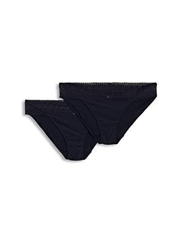 ESPRIT Zestaw 2 figi z koronkowymi detalami, grantowy, 40