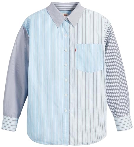 Levi's Pl NOLA damska koszulka oversized, Lorelai Stripe Ompha, XL