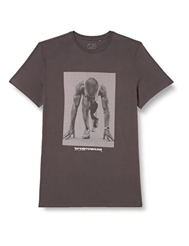 4F Koszulka męska Tsm035 Tshirt File, antracyt, S, Antracyt, S