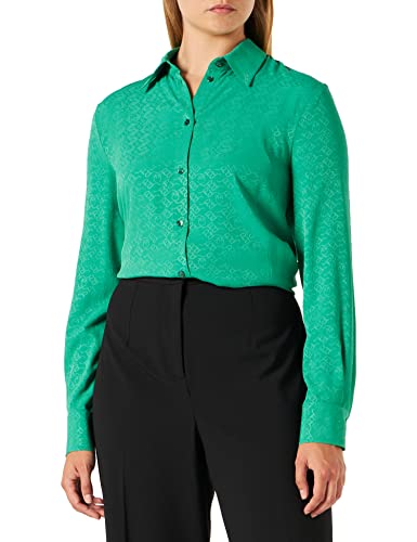 Pinko Damska koszula Dampen 37 Crepe De C, Xa6_Verde Angielska łąka, 12 (M)