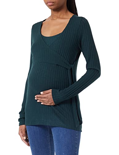 Noppies Maternity Top Seymour Nursing Long Sleeve T-shirt damski, zielony gables-P982, XS