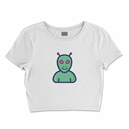 Bona Basics, Koszulka damska z nadrukiem cyfrowym,%100 bawełna, biała, casualowa, topy damskie, rozmiar: M, biały, M Krótki