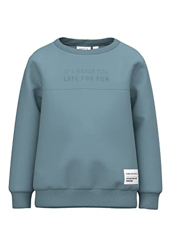 NAME IT Bluza chłopięca NMMJULO Boxy Sweat UNB, Smoke Blue, 104, Smoke Blue, 104