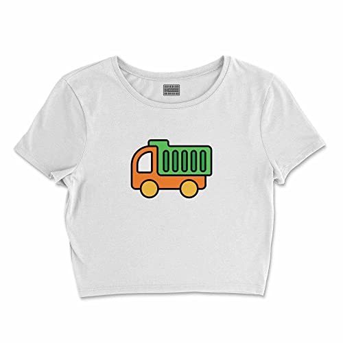 Bona Basics, Damski T-shirt basic, z nadrukiem cyfrowym, 100 bawełny, biały, swobodny, damski top, rozmiar: S, biały, S