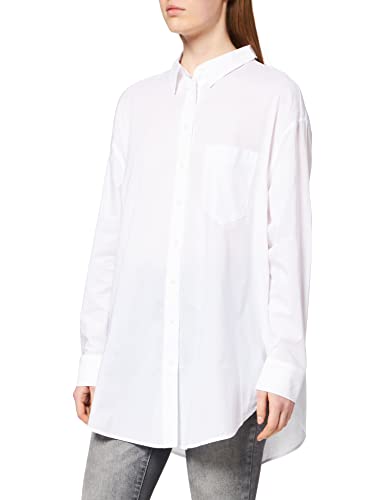 comma Damska bluzka z długim rękawem, 0100 White, 40 PL