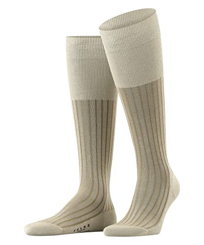 FALKE Mężczyźni Podkolanówki Shadow M KH Bawełna długie z wzorem 1 Para, Beżowy (Gravel 4840), 41-42