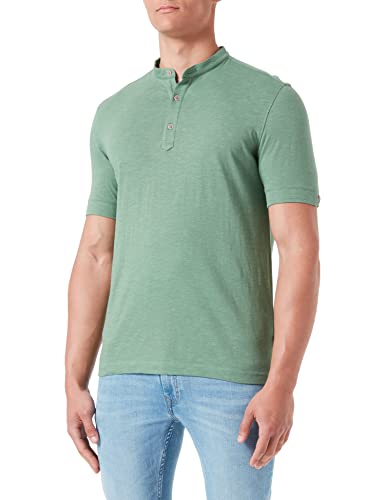 bugatti Męska koszula polo, 8150-35020, moos-140, regular, Moos-140, XL