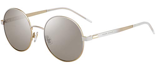 Hugo Boss Damskie okulary przeciwsłoneczne, Matowe białe złoto,