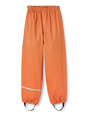 Celavi Dziecięce spodnie przeciwdeszczowe z polarowymi spodniami przeciwdeszczowymi, uniseks, brązowy, 80
