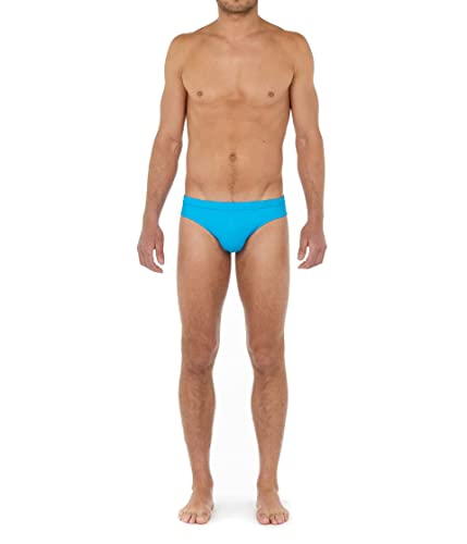 Hom Sea Life Swim Briefs, turkusowe, L męskie, Turkus, L