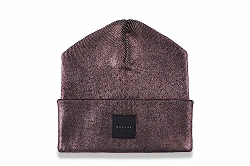 Replay Czapka damska, 316 LAMINATED PINK, jeden rozmiar