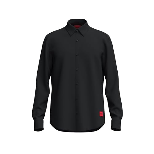 HUGO Koszulka męska Ermo, czarny (Black1), XL