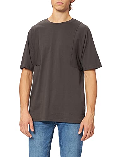 Urban Classics Męski T-shirt Organic Wing Sleeve Tee, Blackbird, XL