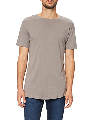 Urban Classics Męski T-shirt Shaped Long Tee jednokolorowy, długi krój koszulka męska, dostępna w wielu różnych kolorach, rozmiary XS-5XL, asfaltowy, XS