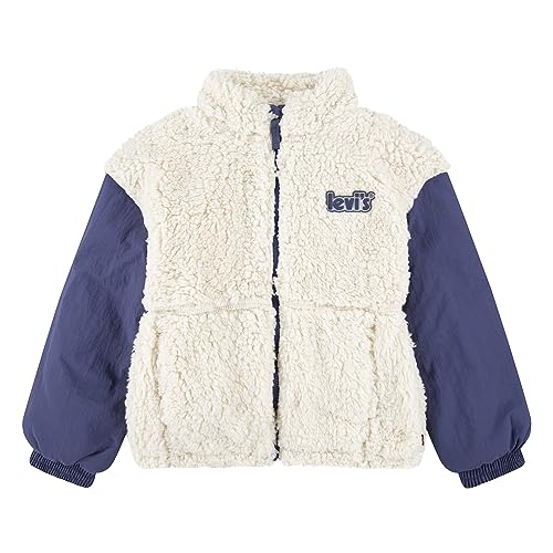 Levi's Kids LVG BOXY FIT SHERPA JKT, Antyczna biel, 10 lat