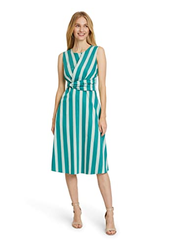 Betty & Co Sukienka damska, zielony/biały, 36