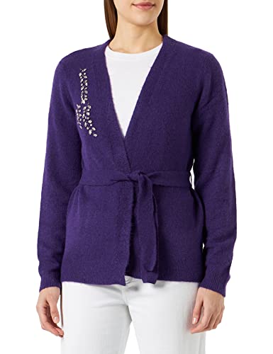 ICHI IHMACON CA2 damska kurtka z dzianiny, 1937501/Violet Indigo Melange, XXL