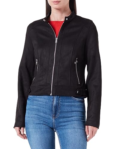 VERO MODA Vmjose Mari Short Faux Suede Jacket Boos kurtka damska, czarny, L