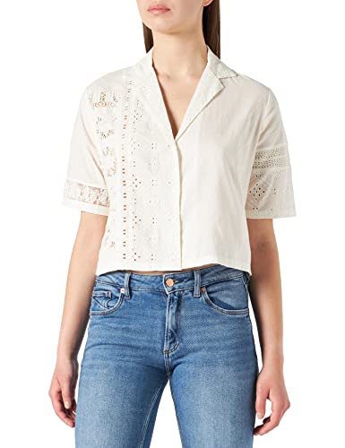 Desigual Damska koszulka CAM_Puerto RICO Shirt, biała, S