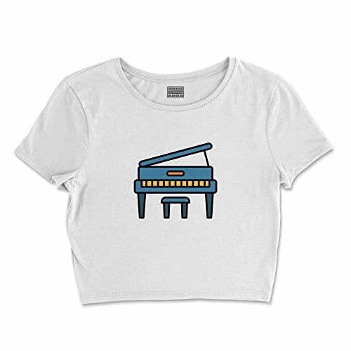Bona Basics, Damski T-shirt basic, z nadrukiem cyfrowym, 100 bawełny, biały, swobodny, damski top, rozmiar: S, biały, S