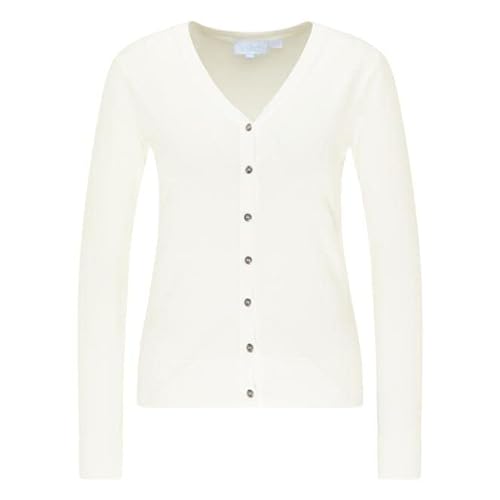 usha BLUE LABEL Damski kardigan, wełniany biały, M/L, biały (wollweiss), M-L