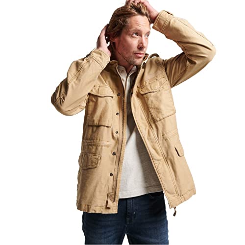Superdry Kurtka męska, Klasyczny Tan Brown, L