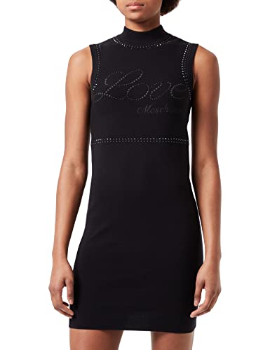 Love Moschino Damska obcisła sukienka, Czarny, 44