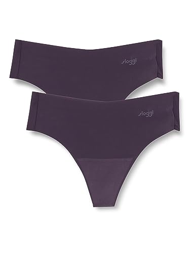 Sloggi Damskie stringi Zero Microfibre 2.0 Hipstring 2P String, Blueberry, XL, niebieski (Blueberry)