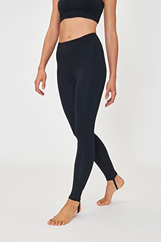 Sàpopa Damskie legginsy Neri Sportivi Donna Con Staffa, czarne, M