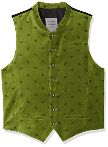 Gol Chłopięca kamizelka do garnituru, do stroju ludowego, aksamitna kamizelka Aop, Zielony (zielony 5), 146