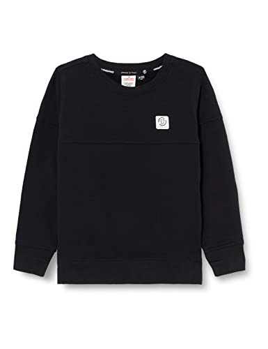 Vingino Bluza chłopięca Crewneck-Basic, Deep Black, 12 lat