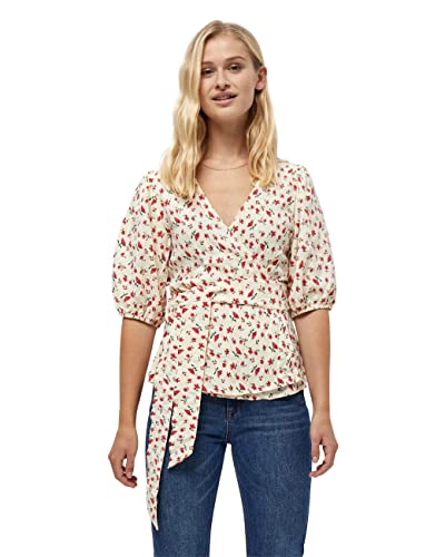 Peppercorn Damska bluzka owijana Valerie, Gardenia Pr, XS