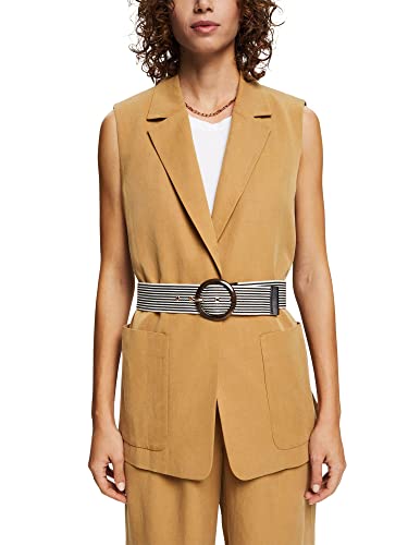 ESPRIT Collection Damska kamizelka 032EO1H301, 360/OLIVE, standardowa