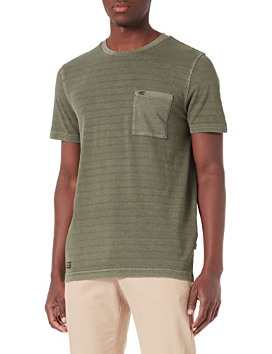 camel active Męski T-shirt, brązowy (Olive Brown), S