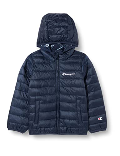 Champion Legacy Outdoor Light Hooded watowana kurtka dziecięca, uniseks, niebieski morski, 11-12 Lat