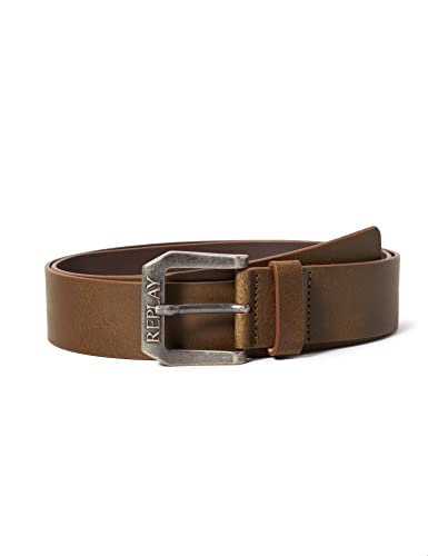 Replay Pasek męski, brązowy (Dark Wood Brown 110), 95