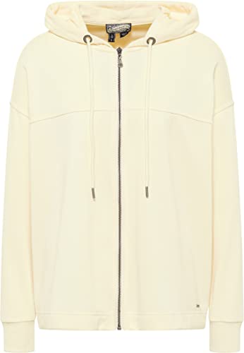 DreiMaster Vintage Damska bluza z kapturem Oversize, jasnożółta, S