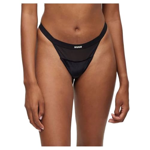 BOSS Stringi damskie Velvet, czarny (Black1), L