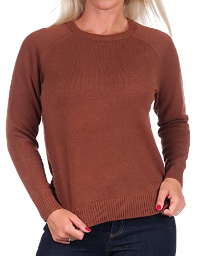 ONLY Damski sweter z dzianiny jednokolorowy, Tortoise Shell, L