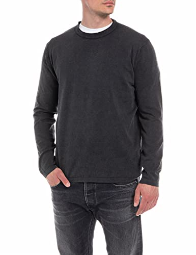 Replay Sweter męski, 098 BLACK, XL
