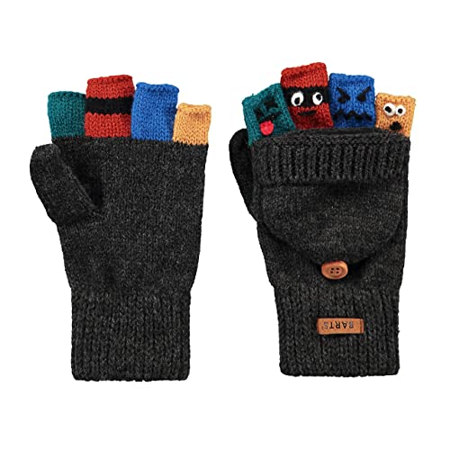 Barts Chłopięce Puppeteer Bumgloves rękawiczki zimowe, 0019-dark heather, 4