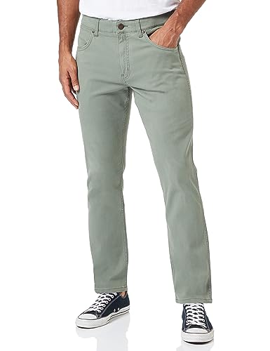 Wrangler Greensboro Spodnie Męskie, Zielony (Dusty Olive), 34W / 32L