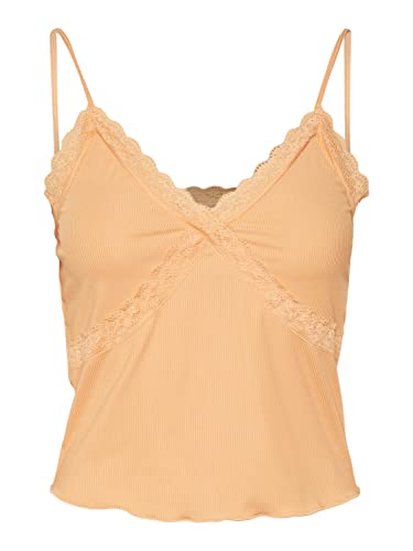 VERO MODA Vmditte Singlet Crop JRS Noos Top damski, Mock Orange, XXL