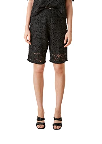 s.Oliver BLACK LABEL Damskie szorty bermudy, czarny, 32