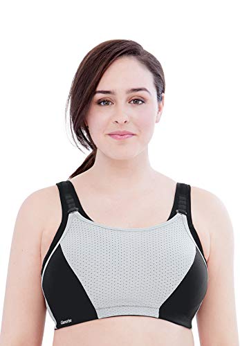 Glamorise Damski biustonosz sportowy, czarny/szary, 95E