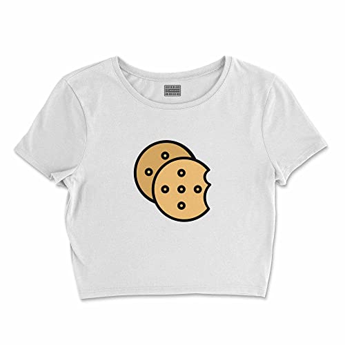 Bona Basics, Nadruk Cyfrowy, Koszulka Podstawowa dla Kobiet, 100% Bawełna, Biały, Casual, Topy dla Kobiet, Rozmiar: S, biały, S courte