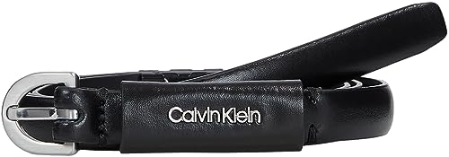 Calvin Klein Damski pasek Must Metal LET 15 mm, czarny Ck, 80, Ck czarny